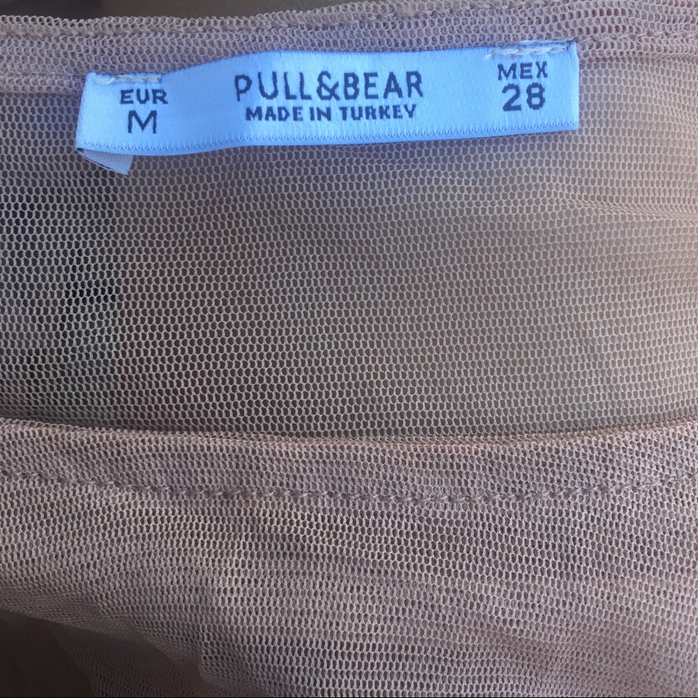 Pull & Bear Sheer Longsleeve Blouse - Picture 4 of 6